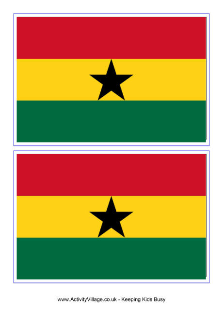 Ghana flag printable