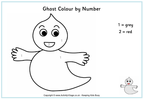 Ghost colour by number