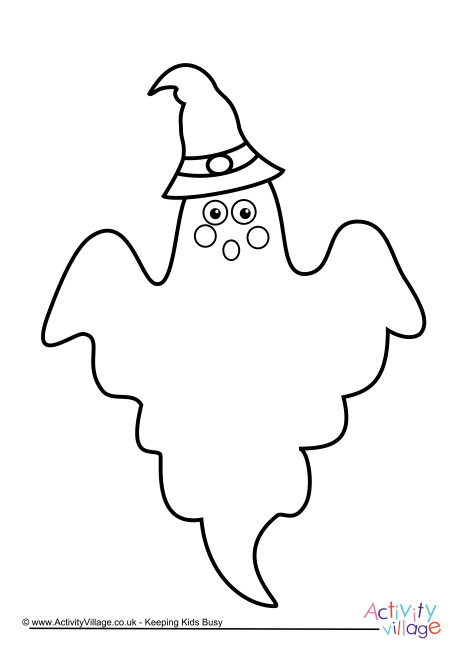 Ghost colouring page 2