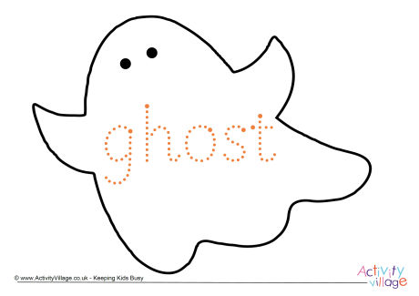 Ghost word tracing page Ghost word tracing page
