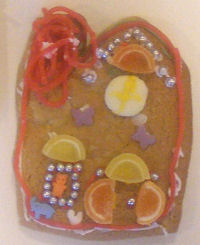 Gingerbread house cookie 2
