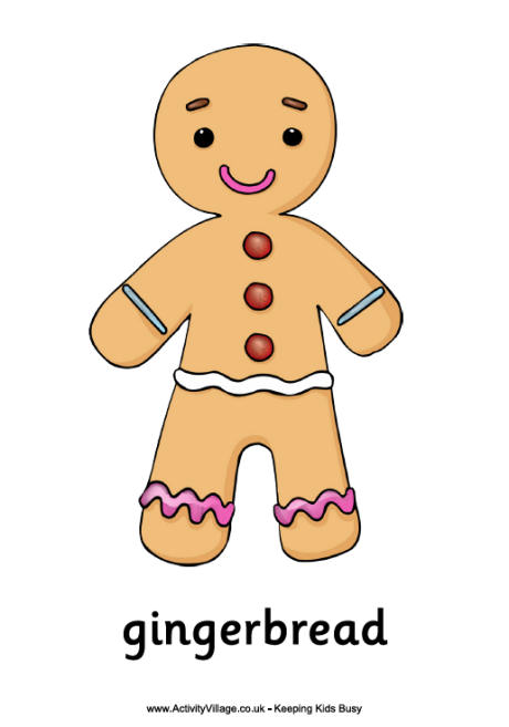 Gingerbread man poster