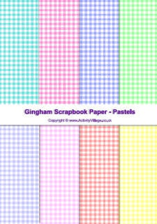 Gingham Scrapbook Paper