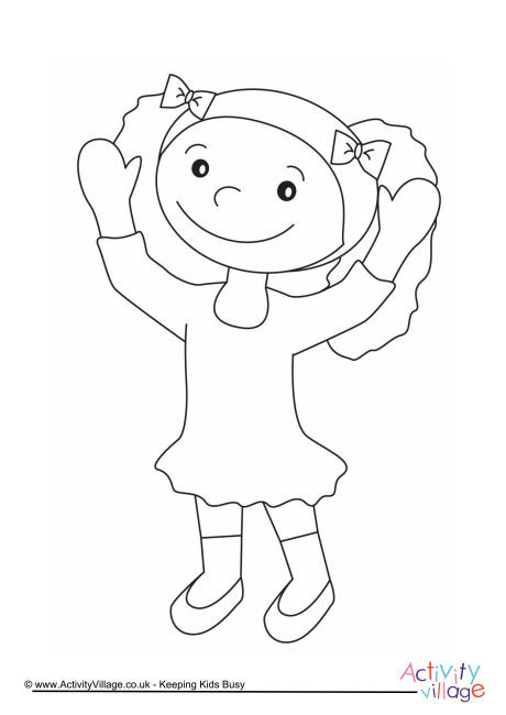 Girl Colouring Page 14