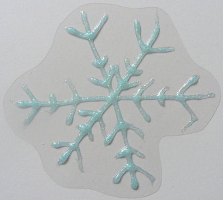 Our glitter glue snowflake