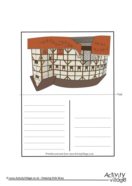 Globe Theatre Postcard Globe Theatre Postcard