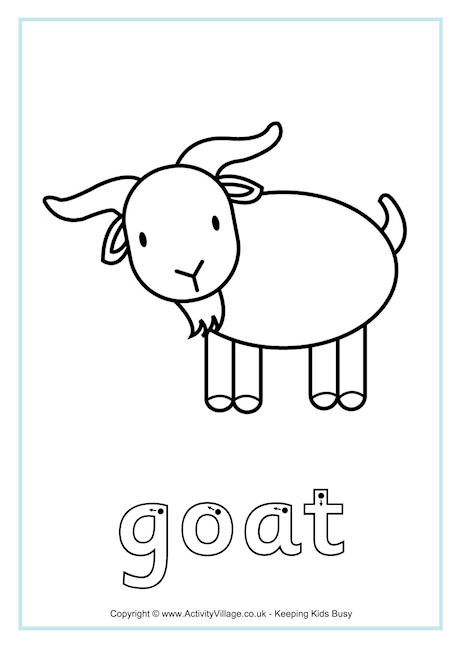 Goat finger tracing Goat finger tracing