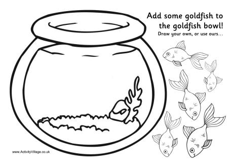 Goldfish bowl activity printable