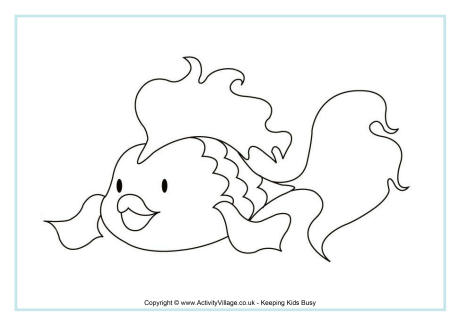 Goldfish Colouring Page 3