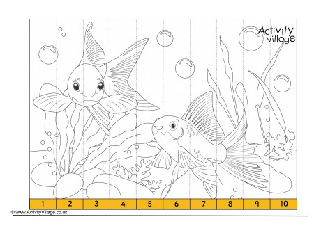 Goldish Counting Jigsaw Goldish Counting Jigsaw