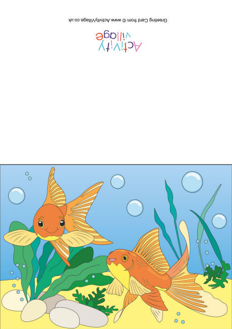 Goldfish Scene Card Goldfish Scene Card