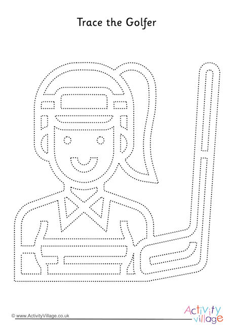 Golfer Tracing Page 2