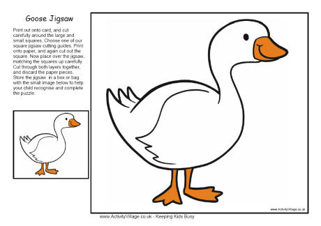 Goose jigsaw Goose jigsaw