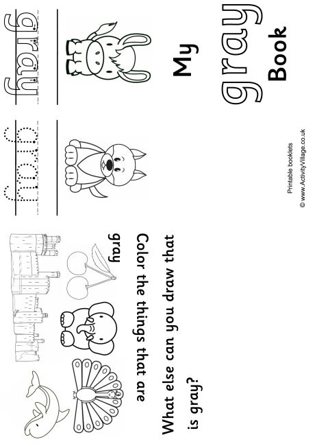 Gray Colour Booklet