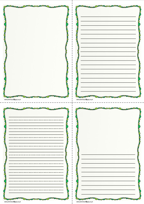 Green Doodle Writing Frame