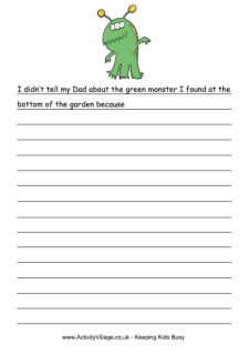 Monster worksheets