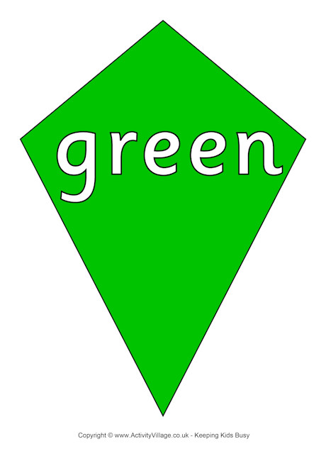 Green kite poster