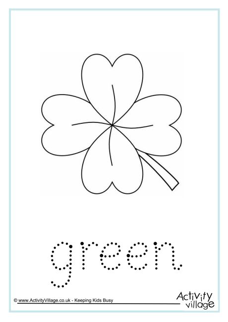 Green Word Tracing