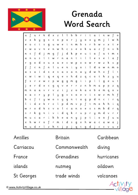 Grenada Word Search