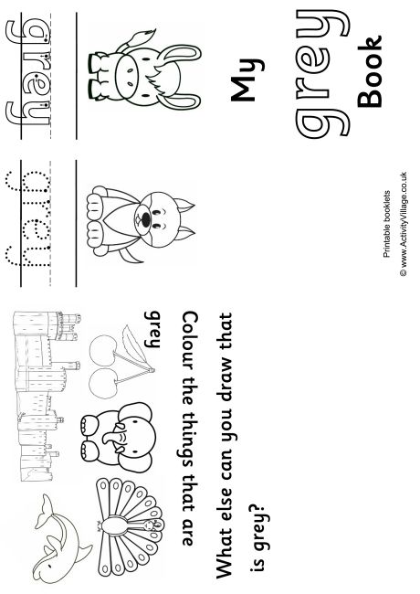 Grey Colour Booklet Grey Colour Booklet