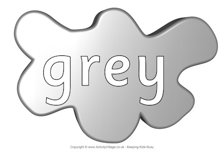 Grey poster splats