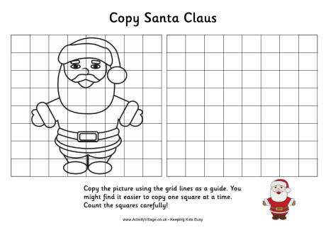 Grid copy santa