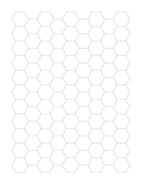 Grid paper hexagonal grid
