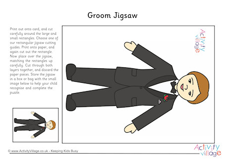 Groom Printable Jigsaw Groom Printable Jigsaw