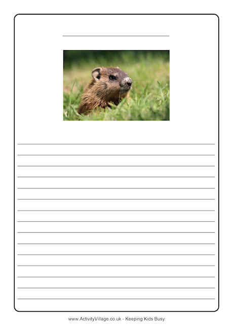 Groundhog Day writing frame