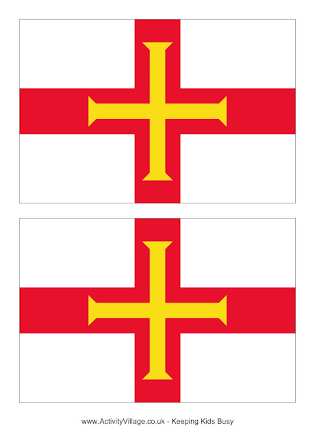 Guernsey flag printable