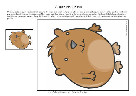 Guinea Pig jigsaw Guinea Pig jigsaw