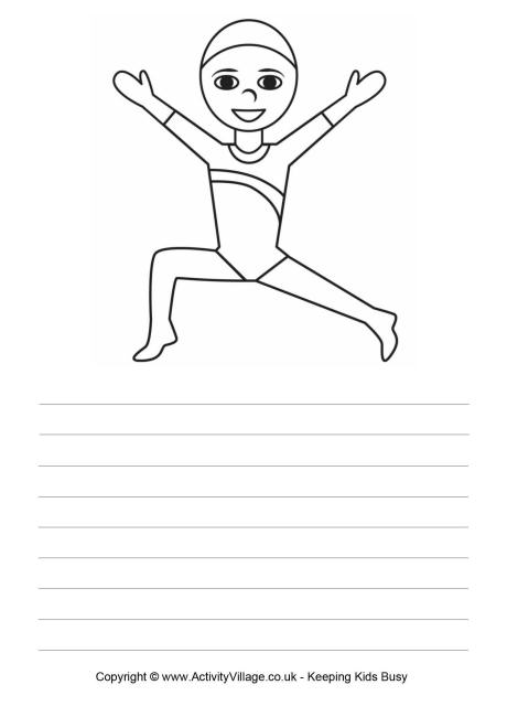Gymnastics story paper