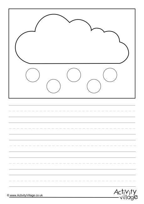 Hail Weather Symbol Story Paper