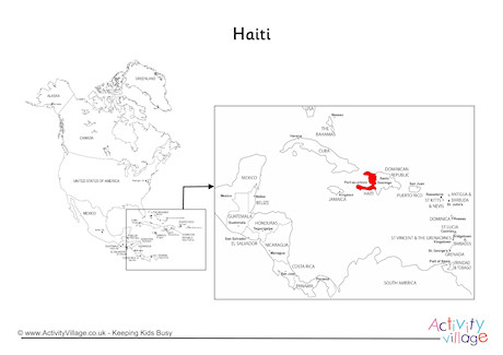 Haiti On Map Of North America