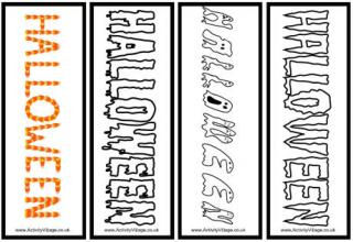 Halloween Bookmarks