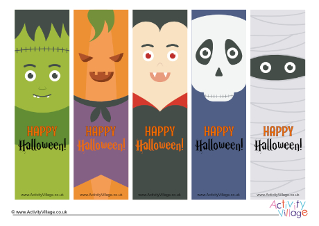 Halloween bookmarks - mixed 2