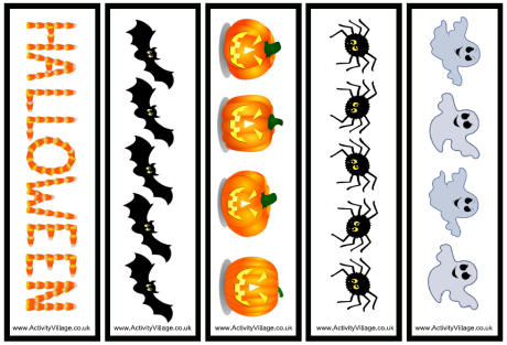 Halloween Bookmarks - Mixed