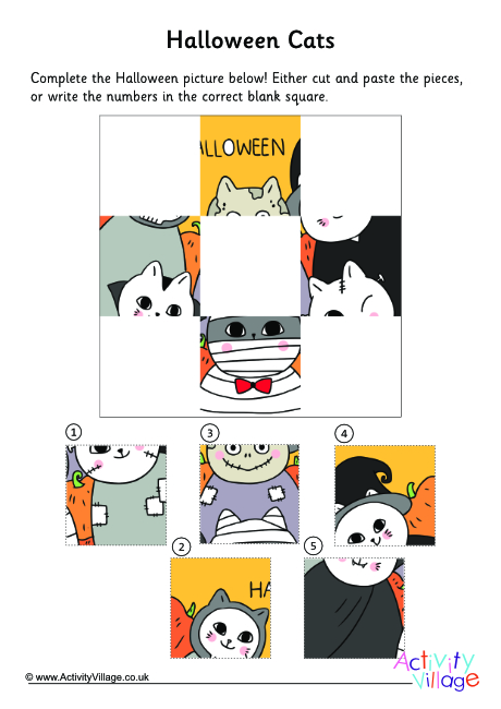 Halloween cats jigsaws