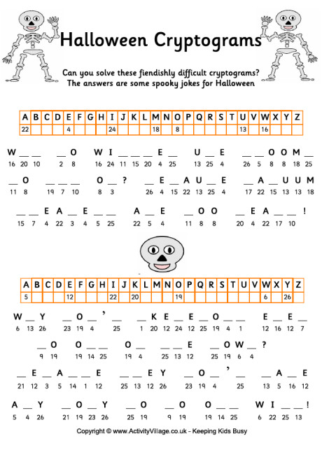 Halloween cryptogram 3