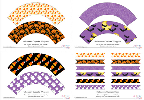 Halloween cupcake wrappers 2