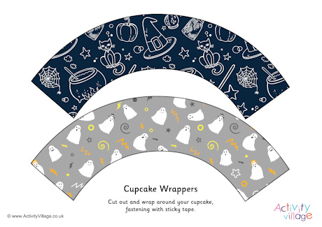 Halloween cupcake wrappers