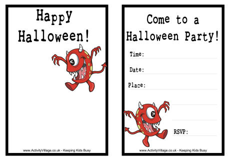Halloween invitation 1 Halloween invitation 1