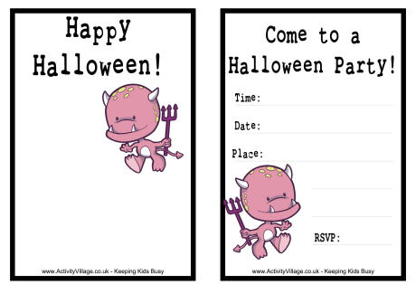 Halloween invitation 4
