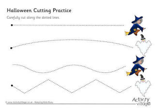 Halloween Scissor Activities