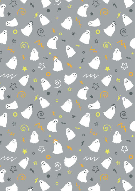 Halloween scrapbook paper ghosts