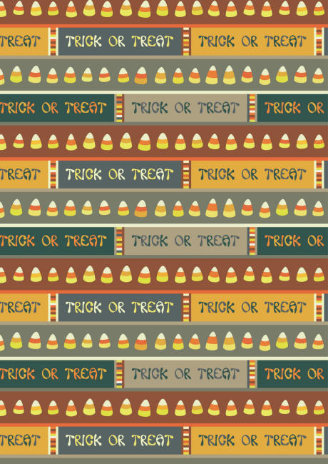 Halloween scrapbook paper trick or treat