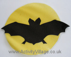 Halloween silhouette bat