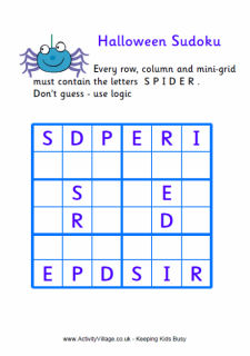 Halloween Sudoku Puzzles