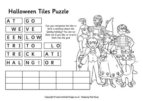 Halloween tile puzzle 2