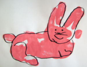 Handprint bunny